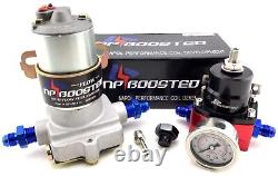 140 GPH HOT ROD RACING Electric Fuel Pump Kit with Reg & Gauge 14 PSI Universal