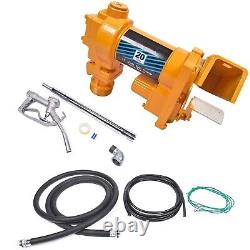 20GPM 12V Fuel Transfer Pump with Nozzle Kit for Transfer of Gasoline Diesel Fuel