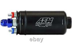 AEM 50-1005 400LPH Inline High Flow Fuel Pump Inlet -8 AN and -6AN Outlet