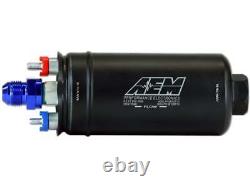 AEM 50-1005 400LPH Inline High Flow Fuel Pump Inlet -8 AN and -6AN Outlet