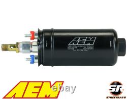 AEM 50-1009 400LPH Inline High Flow Fuel Pump M18x1.5 Inlet M12x1.5 Outlet