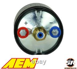 AEM 50-1009 400LPH Inline High Flow Fuel Pump M18x1.5 Inlet M12x1.5 Outlet