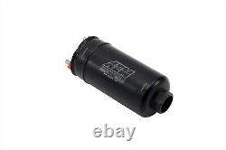 GENUINE AEM 50-1005 Inline Fuel Pump 380LPH, Bosch 044 Style + 8AN Inlet Fitting