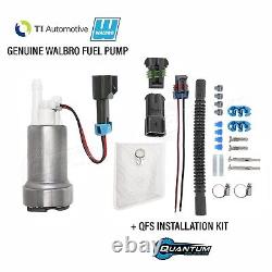 GENUINE WALBRO/TI F90000285 525LPH HELLCAT E85 Fuel Pump + QFS Install Kit