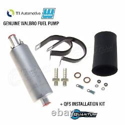 GENUINE WALBRO/TI Universal Ext Inline TBI Fuel Pump + Kit 15PSI 130LPH GSL395