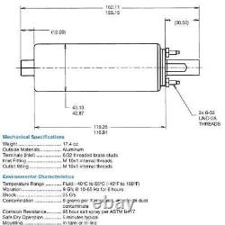 Genuine Walbro / TI High Pressure External Inline 255LPH Fuel Pump GSL392