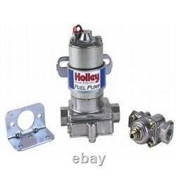 Holley 12-802-1 Blue Electric Fuel Pump/Press Gauge, 5945 Fitting