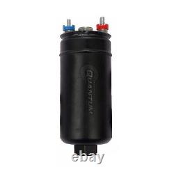 QFS 380LPH External Inline Fuel Pump with -6AN Check Valve Fittings 50-1009 044