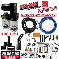 Système de pompe de levage de carburant FASS Titanium 100GPH 01-10 pour Chevrolet GMC GM 6.6 Duramax Diesel