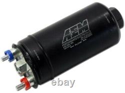Véritable pompe à carburant en ligne AEM 50-1005 380LPH Bosch 044 Style + Raccord d'entrée 10AN